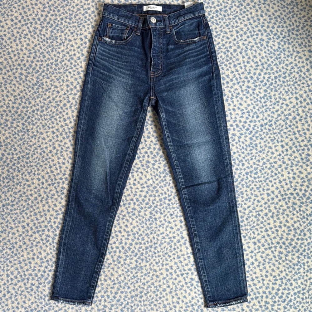 Moussy Blue Ankle Cropped Jeans